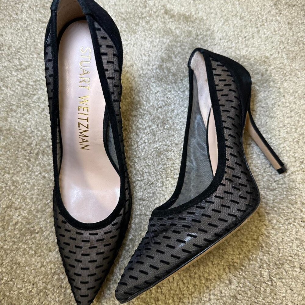 Stuart Weitzman “Tasha” Mesh Pumps